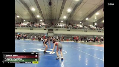 65B Champ. Round 1 - Landon Bahr, Carrollton Youth Wrestling Club vs Turner Roweton, Willard Youth Wrestling Club