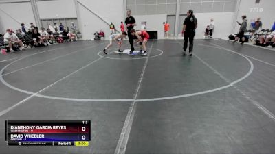 113 lbs 4th Wrestleback (16 Team) - D`Anthony Garcia Reyes, Washington vs David Wheeler, Oregon