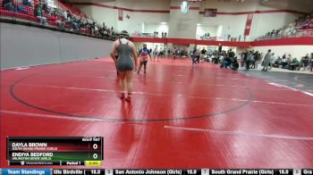 235 lbs Round 4 - Dayla Brown, South Grand Prairie (Girls) vs Endiya Bedford, Arlington Bowie (Girls)