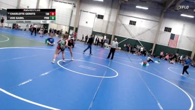 111-122 lbs Cons. Semi - Zoe Gabel, Pikes Peak Warriors Wrestling vs Charlotte Gerdts, The Best Wrestler