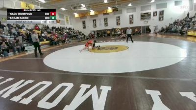 113 lbs Semifinal - Cade Thompson, Cokeville vs Logan Bacon, Shoshoni