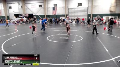 46 lbs Semifinal - Kashtyn Grant, Torrington Wrestling Club vs Luke Beckius, Ogallala Youth Wrestling