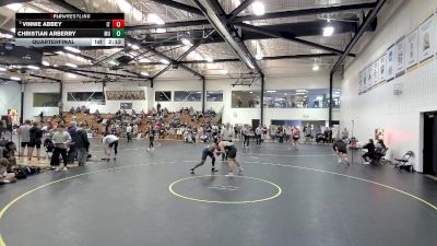 157 lbs Quarterfinal - Vinnie Abbey, Indiana Tech vs Christian Arberry, Marian
