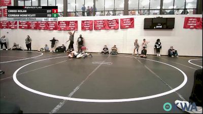 100 lbs Quarterfinal - Creed Rolan, Standfast vs Corban Honeycutt, Piedmont