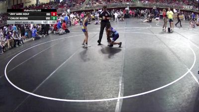 95 lbs Champ. Round 2 - Chloe Rezek, Wahoo Wrestling Club vs Zhy`Aire Holt, Nebraska Wrestling Academy