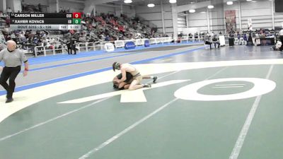 5 - 126 lbs Semifinal - Xavier Kovacs, Great Bridge vs Carson Miller, Frank Cox