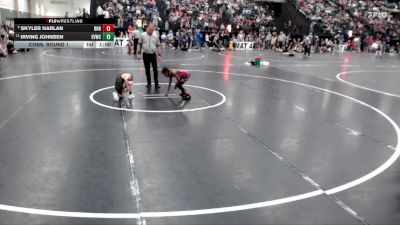 49 lbs Cons. Round 1 - Skyler Harlan, Ready RP Nationals vs Irving Johnsen, Elkhorn Valley Wrestling Club,