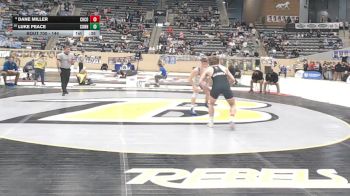 144 lbs Cons. Round 4 - Dane Miller, Christian County vs Luke Peace, Conner