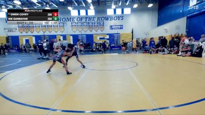 106 lbs Champ. Round 2 - Ike Ganbayar, Palm Harbor University vs Owen Covey, Claw