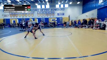 106 lbs Champ. Round 2 - Ike Ganbayar, Palm Harbor University vs Owen Covey, Claw