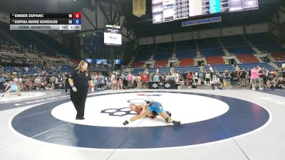 115 lbs Cons. Quarters - Ember Zupanc, Wisconsin vs Sophia Marie Gonzales, California