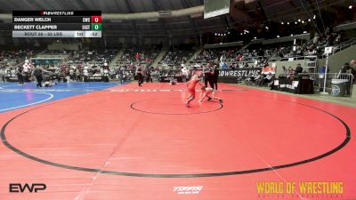 55 lbs 5th Place - Danger Welch, Claremore Wrestling Club vs Beckett Clapper, East Pennsboro Elementary