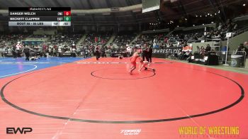 55 lbs 5th Place - Danger Welch, Claremore Wrestling Club vs Beckett Clapper, East Pennsboro Elementary