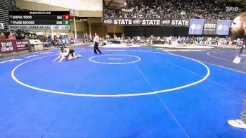 Girls 3A 130 lbs Champ. Round 2 - Paige McGee, Cheney (Girls) vs Sofia Todd, Shelton (Girls)