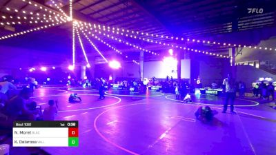 95 lbs Consi Of 4 - Nolan Moret, Black Fox Wrestling Academy vs Kasseus Delarosa, Valley Bad Boys