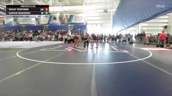 235 lbs 5th Place Match - Goldy Stephens, Lawrence vs Justice McBurney, Washburn Rural