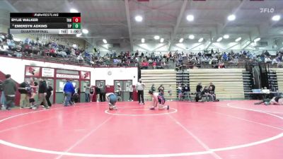 170 lbs Quarterfinal - Emersyn Adkins, Tipton vs Rylie Walker, Terre Haute North
