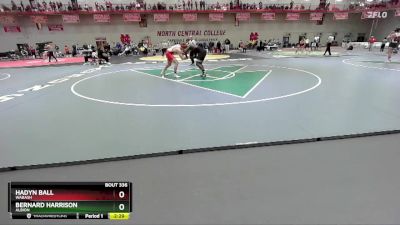 197 lbs Quarterfinal - Hadyn Ball, Wabash vs Bernard Harrison, Albion