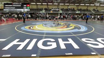 132 lbs Semifinal - Benjamin Jawharjian, Cranston West vs Ethan Uttley, Woonsocket