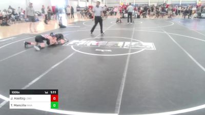 100 lbs Rr Rnd 1 - Jax Haelbig, Lobos vs Tryndon Mancilla, Ravage WC