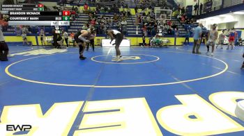215 lbs Quarterfinal - Brandon McNack, Edison Eagles vs Courteney Nash, Muskogee