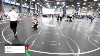 120 lbs Consi Of 16 #1 - Jaxson Scott, KS vs Isaac Santos, GA