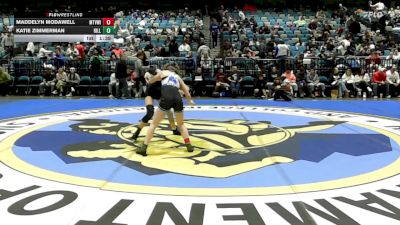 100 lbs Quarterfinal - Maddelyn Modawell, Mountain View ID vs Katie Zimmerman, Hillcrest