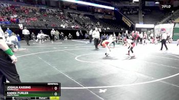 132 Class 3 lbs Semifinal - Joshua Kassing, Warrenton vs Kaden Purler, North Point