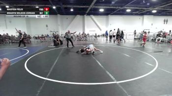 98 lbs Round Of 16 - Masten Felix, Poway Elite vs Bradyn Wilson Jordan, Mat Demon WC