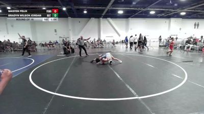98 lbs Round Of 16 - Masten Felix, Poway Elite vs Bradyn Wilson Jordan, Mat Demon WC
