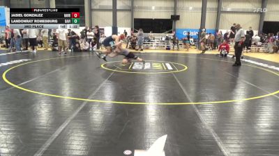 140 lbs 3rd Place - Jasiel Gonzalez, Harrisburg vs LandonRay Romesburg, Davidsville