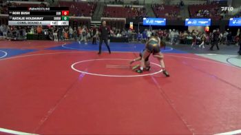 130 lbs Cons. Round 4 - Natalie Holdaway, Swamp Monsters Montana Wrestli vs Rori Bush, Heights Wrestling Club