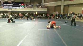 107 Championship Bracket Cons. Round 3 - Waylon Winter, Union Grove vs Landen Clark, Forest Lake