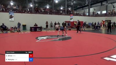 55 kg Semifinal - Zachary Silvis, Pinnacle Wrestling Club vs Davis Motyka, X-Calibur Athletics Wrestling Club