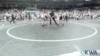 55 lbs Consi Of 8 #2 - Lincoln Wright, Broken Arrow Wrestling Club vs Andrew Baker, Standfast