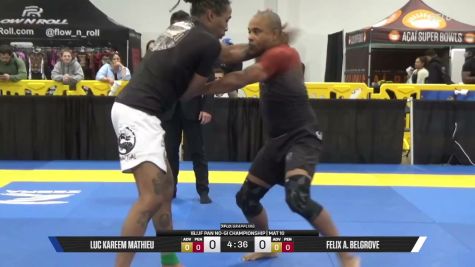Felix A. Belgrove vs Luc Kareem Mathieu 2026 Pan IBJJF Jiu-Jitsu No-Gi Championship