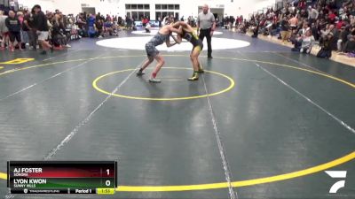 165 lbs Quarterfinal - Lyon Kwon, Sunny Hills vs Aj Foster, Sonora