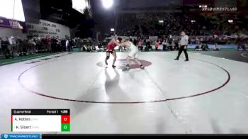 2A 220 lbs Quarterfinal - Kyle Sibert, St. Maries vs Avery Robles, Challis