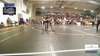 60 lbs Consi Of 4 - Easton Meeker, Collinsville Cardinal Youth Wrestling vs Ezra Nealy, Berryhill Wrestling Club