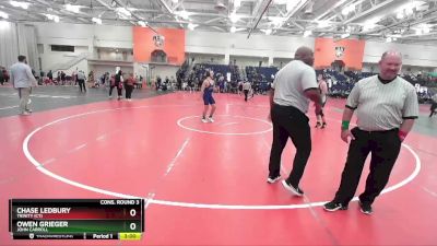 157 lbs Cons. Round 3 - Owen Grieger, John Carroll vs Chase Ledbury, Trinity (CT)