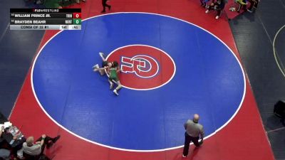 117 lbs Consi Of 32 #1 - William Prince Jr., Trinity vs Brayden Beahr, North Star