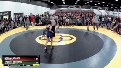 85 lbs 2nd Wrestleback (8 Team) - Haedyn Cochran, Legacy National vs Keegan Kruger, Team Ohio