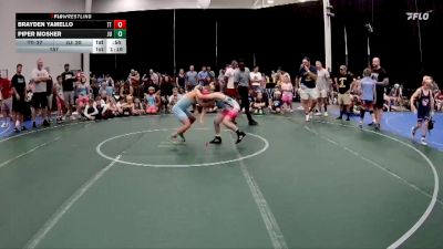 84 lbs Round 1 (4 Team) - Brayden Yamello, Triumph Trained vs Piper Mosher, Journeymen Uprising