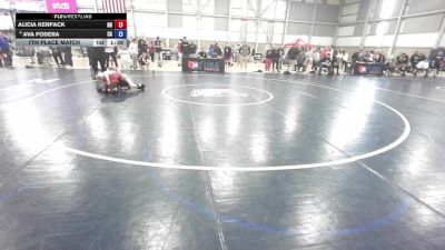U17 Women - 49 lbs 7th Place Match - Alicia Kenfack, ND vs Ava Fodera, CA