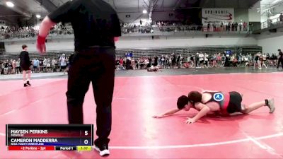 102 lbs Quarterfinal - Maysen Perkins, Missouri vs Cameron Madderra, Nixa Youth Wrestling