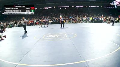 D2-175 lbs Cons. Round 2 - Brock Foster, Fowlerville HS vs Cedric Jackson II, Waverly HS