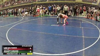 91 lbs 1st Place Match - Bennett Carlson, Champions Wrestling Club vs Line Nau Rarick, WESTLAKE