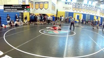120 lbs Champ. Round 2 - Marcos Vides-Olivencia, Miami Palmetto vs Dominik Baxter, Pace High School
