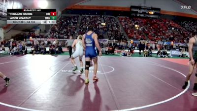 3A 165 lbs Semifinal - Aiden Yearout, St. Maries vs Treagan Harris, Ririe