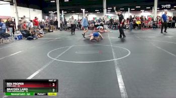 105 lbs Round 1 (4 Team) - Ben Proper, Rebellion vs Brayden Laird, Team Germantown